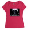 darth vader sith happens ideal birthday present or gift Women's Triblend Scoop T-shirt