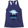 grumpa saurus rex Racerback Tank