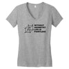 without geometry life is pointless funny math school science nerd geek Women's V-Neck T-Shirt