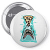 pizza shark graphic Pin-back button