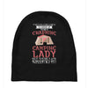 camping lady Baby Beanies