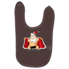 funny flashing naked nude christmas santa claus Baby Bibs