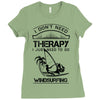 I Don't Need Therapy Just to Go Windsurfing Ladies Fitted T-Shirt