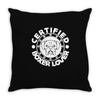 certified boxer lover Throw Pillow