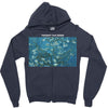 Van Gogh  Blossoming Almond Zipper Hoodie