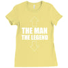 the man the legend funny Ladies Fitted T-Shirt