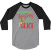 pizza christmas humor 3/4 Sleeve Shirt