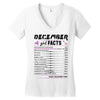 December Girl Facts Sagittarius Women's V-Neck T-Shirt