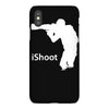 ishoot   camera photographer trained shooting funny gun photo gift tee iPhoneX Case