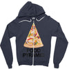 pizza lover's food pyramid Zipper Hoodie