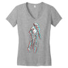 ride in 3d Women's V-Neck T-Shirt