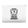 Never Underestimate Old Man Who Was Born January Accessory Pouches