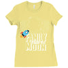 Family Trip To Moon Ladies Fitted T-Shirt