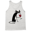cat and wine Tank Top