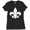 fleur de lis sticker vinyl Ladies Fitted T-Shirt