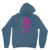 two coloured patterned skull   mens funny Hoodie