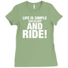 Eat Sleep Ride Ladies Fitted T-Shirt