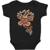 in space no one can hear you scream Baby Bodysuit