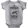 Vintage Aged To Perfection 1997 Baby Onesie