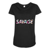 Martinez Twins savage Maternity Scoop Neck T-shirt