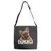 frenchies Adjustable Strap Totes