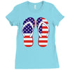 paire de tongues am&eacute;ricaine Ladies Fitted T-Shirt