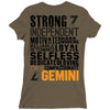 Strong Independent Motivated Gemini Ladies Fitted T-Shirt