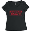 allergic to bullshit Women's Triblend Scoop T-shirt