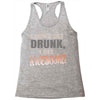 i don't get drunk Racerback Tank
