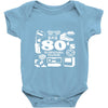 80s survival guide cassette high Baby Bodysuit