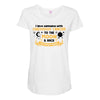 I Love Someone With Childhood Cancer To The Moon And Back To Infinity Maternity Scoop Neck T-shirt