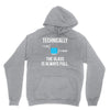 technically, the glass is always full Unisex Hoodie