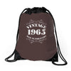 gift boxed vintage 1965 50th birthday Drawstring Bags