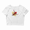 pew pew deadpool Crop Top