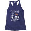 true friend (boxer) Racerback Tank