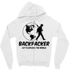 Backpacker Let's Explore The World Zipper Hoodie