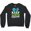 keep earth clean it's not uranus kawaii planets Crewneck Sweatshirt
