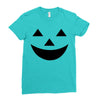 face pumpkin Ladies Fitted T-Shirt