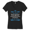 Dear Daddy, Thanks for Being my Dad Baby Boy Letter to Father Women's V-Neck T-Shirt