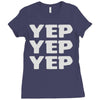 yep yep yep Ladies Fitted T-Shirt