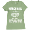 Super March Girl Ladies Fitted T-Shirt