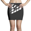 sheldon dreieck big bang theory triforce illusion 3d nerd fun usa Mini Skirts