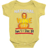 national wine day jan 1 dec 31 Baby Onesie
