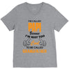 I'm Called Papi Because  I'm Way Too Cool To Be Called Grandfather V-Neck Tee