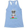disc golf frisbee leaning on target basket innova Racerback Tank