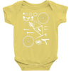 bicycle cyclopath bike hobby exploded Baby Bodysuit