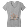 night in the forest Women's V-Neck T-Shirt