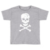 skull and crossbones pirate neon Toddler T-shirt