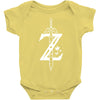 the legend of zelda - breath of the wild white logo Baby Bodysuit