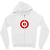 red zero Zipper Hoodie